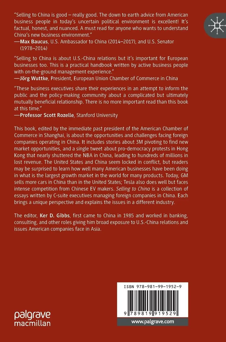 Rückseite: 9789819919529 | Selling to China | Stories of Success, Failure, and Constant Change