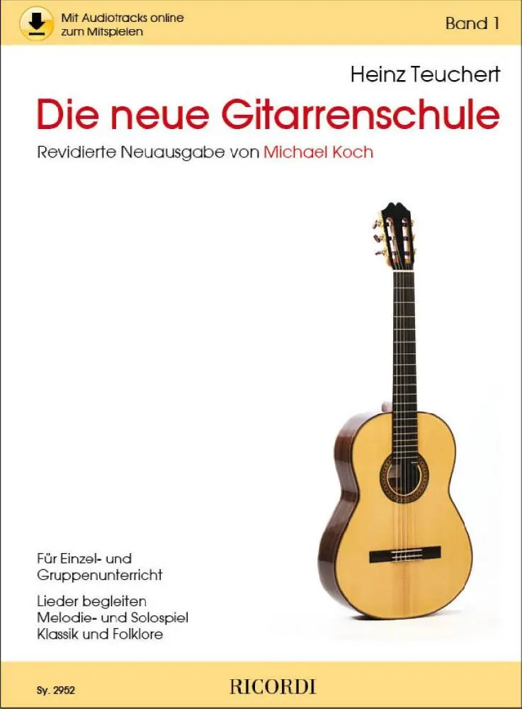 Cover: 9790204229529 | Die neue Gitarrenschule, m. Audio-CD. Bd.1 | Heinz Teuchert | Buch