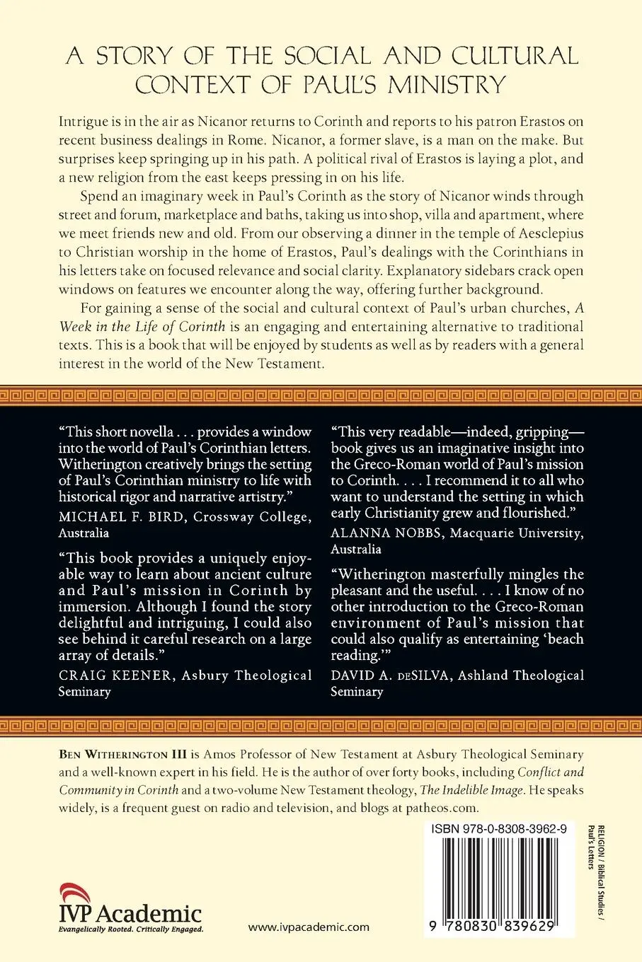 Rückseite: 9780830839629 | A Week in the Life of Corinth | Ben Witherington Iii | Taschenbuch