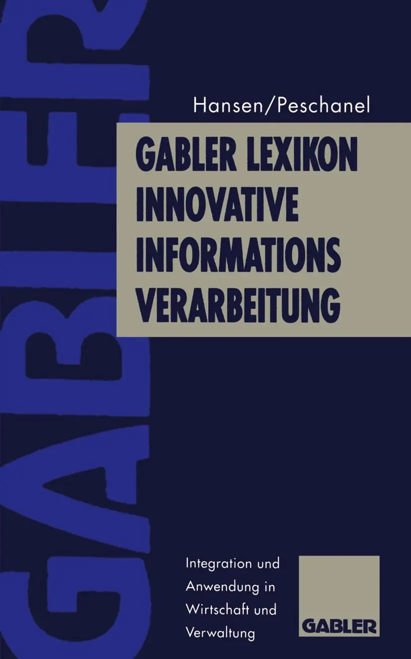 Cover: 9783409199629 | Gabler Lexikon Innovative Informations-Verarbeitung | Hansen (u. a.)