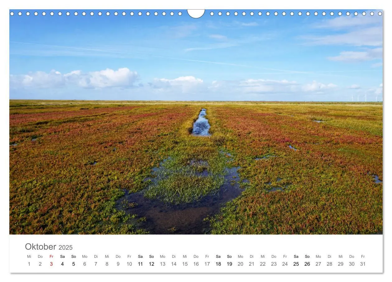Bild: 9783435219629 | Nordfriesland (Wandkalender 2025 DIN A3 quer), CALVENDO Monatskalender