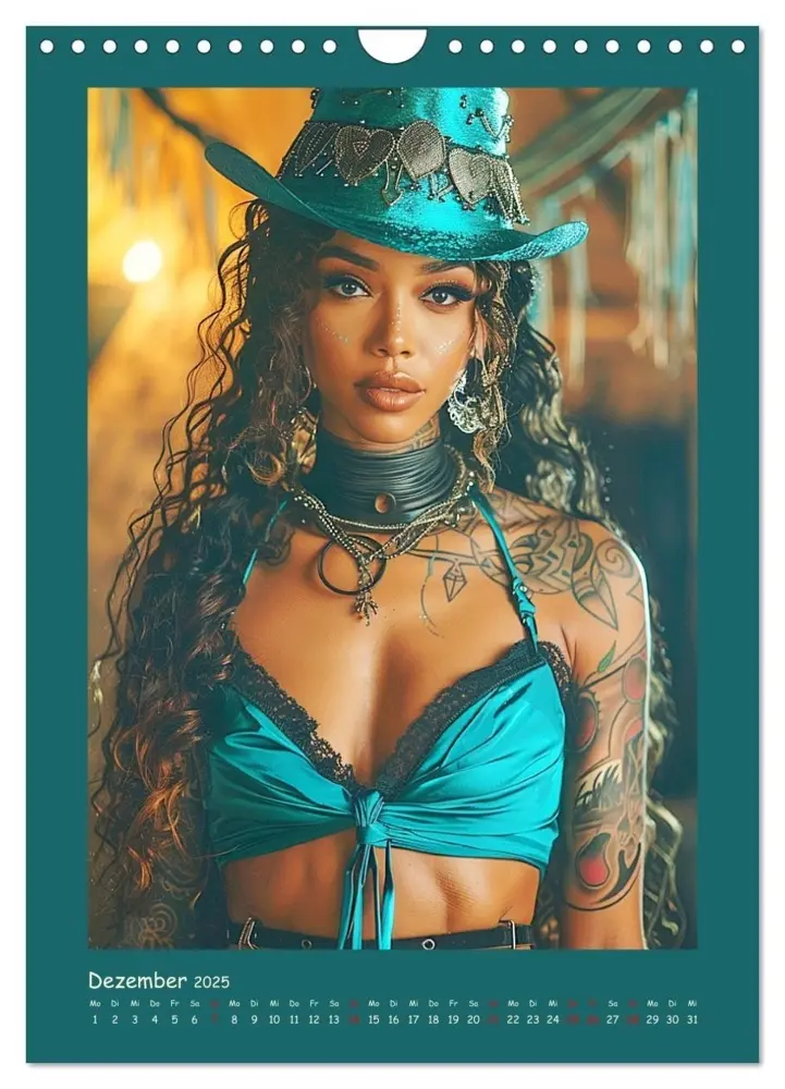 Bild: 9783457169629 | Sexy Cowgirls. Modern, selbstbewusst und schön (Wandkalender 2025...