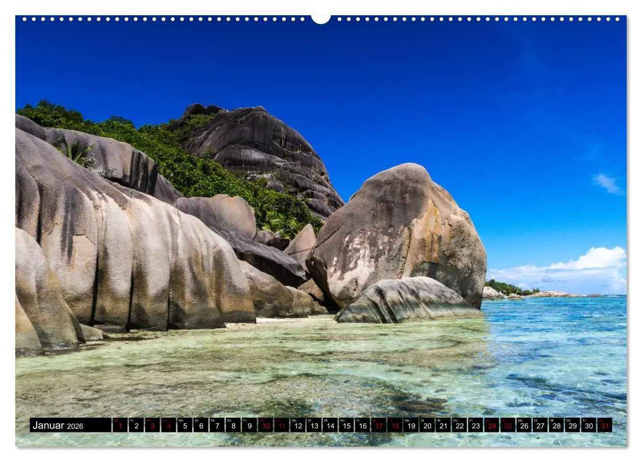 Bild: 9783457859629 | Trauminseln Seychellen (Wandkalender 2026 DIN A2 quer), CALVENDO...