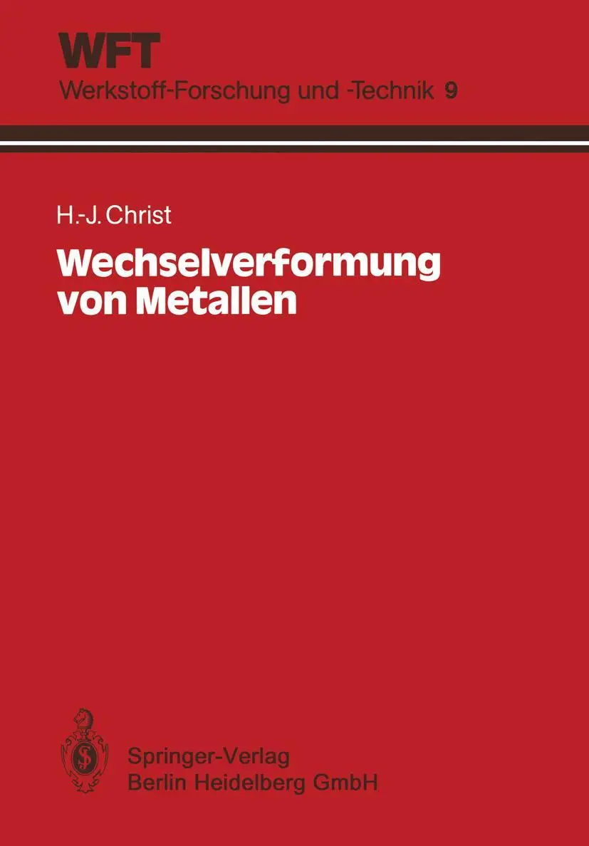 Cover: 9783540539629 | Wechselverformung von Metallen | Hans-Jürgen Christ | Taschenbuch | xv
