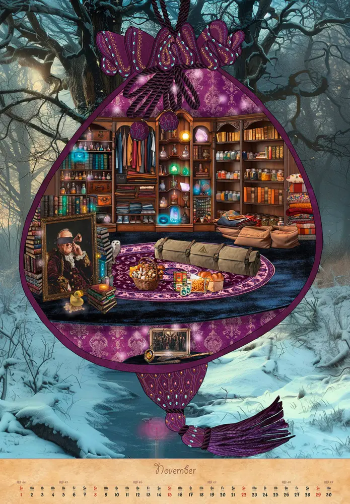 Bild: 9783966649629 | Kalender Magische Reise durch das Potterversum 2026 | Adriana Ferreira