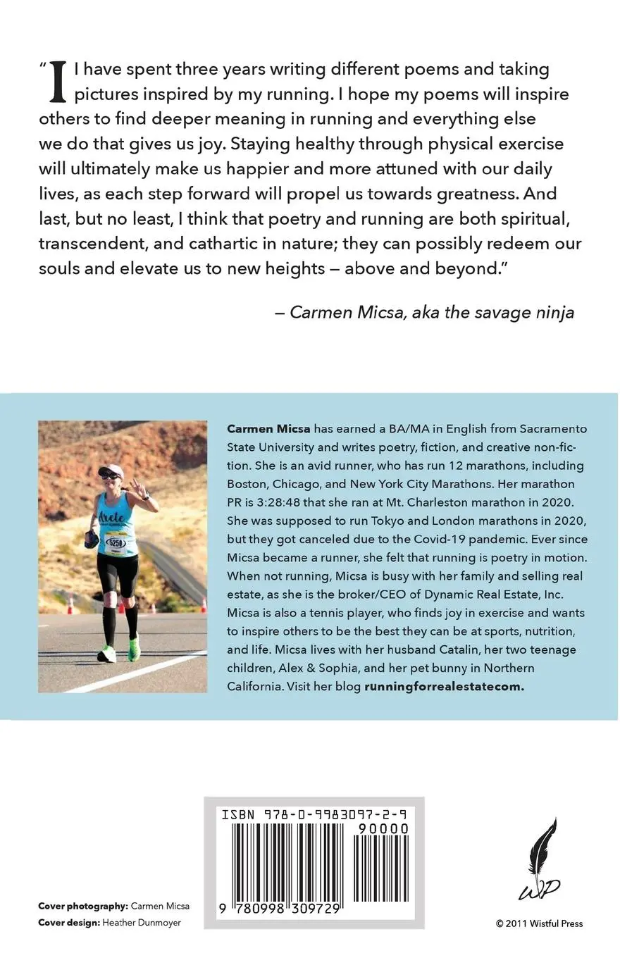Rückseite: 9780998309729 | The PR - The Poetics of Running | A Book of Poetry in Motion | Micsa