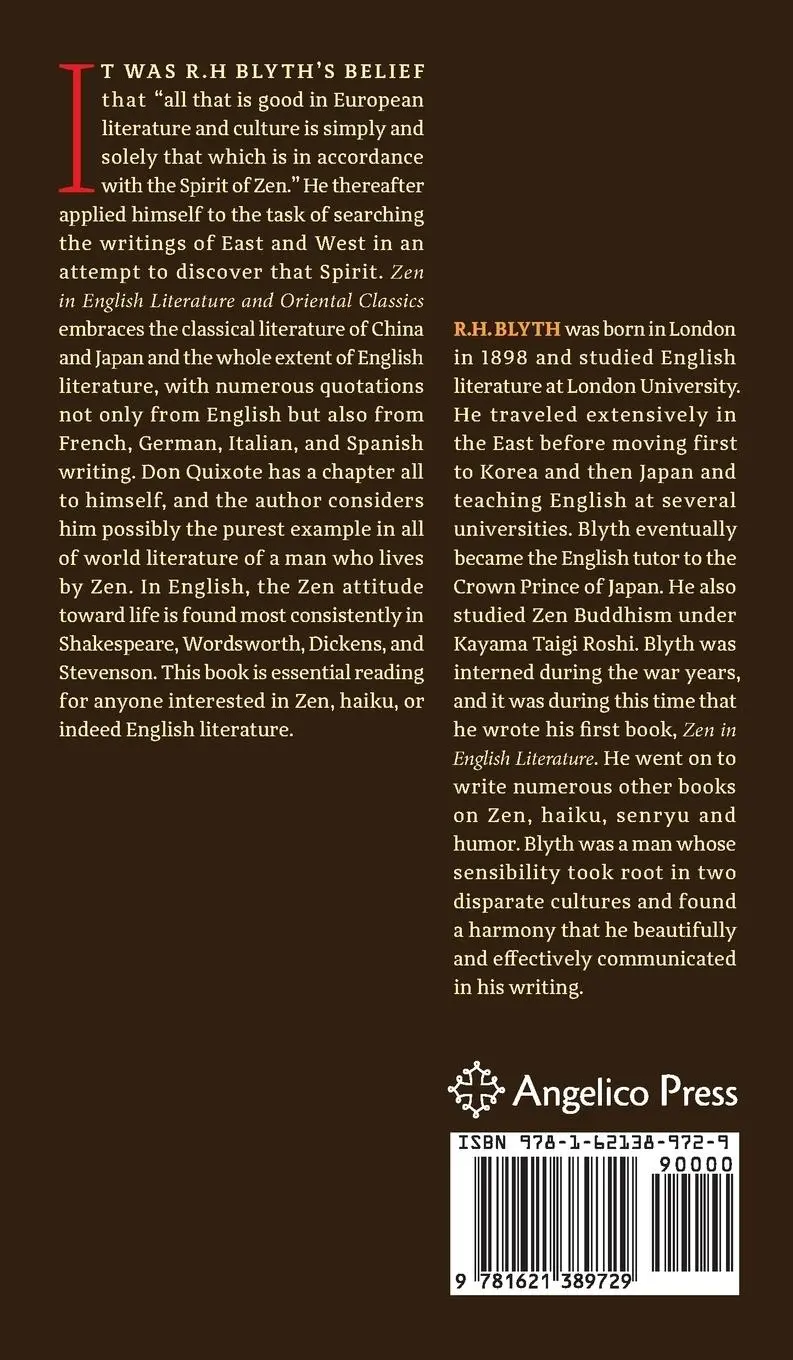 Rückseite: 9781621389729 | Zen in English Literature and Oriental Classics | R. H. Blyth | Buch