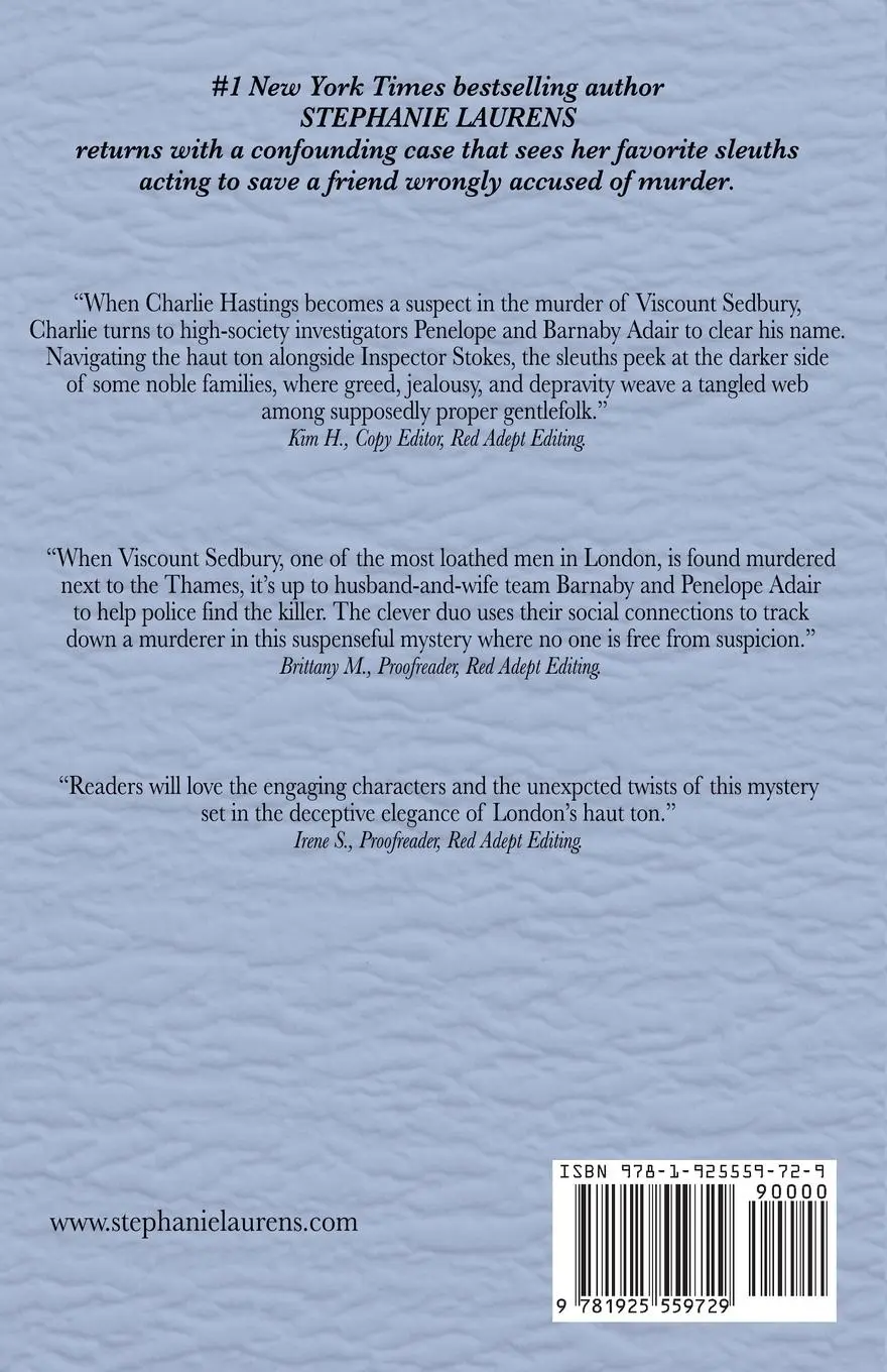 Rückseite: 9781925559729 | Dead Beside The Thames | Stephanie Laurens | Taschenbuch | Englisch