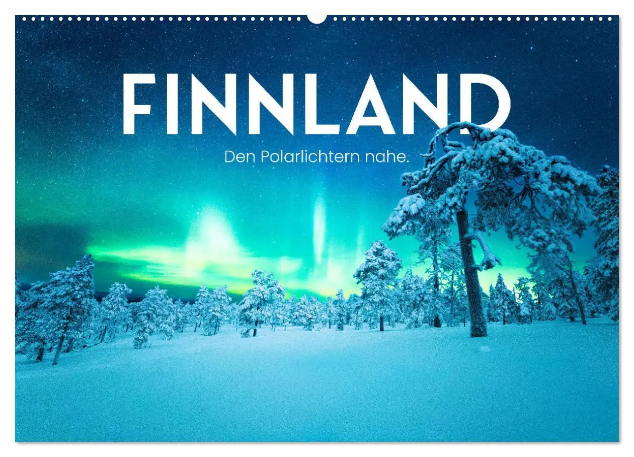 Cover: 9783457609729 | Finnland - Den Polarlichtern nahe. (Wandkalender 2026 DIN A2 quer),...