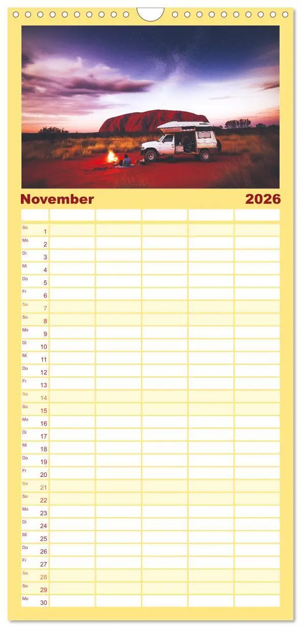 Bild: 9783516489729 | Familienplaner 2026 - Abenteuer Wildcamping - Mit dem Camper um die...