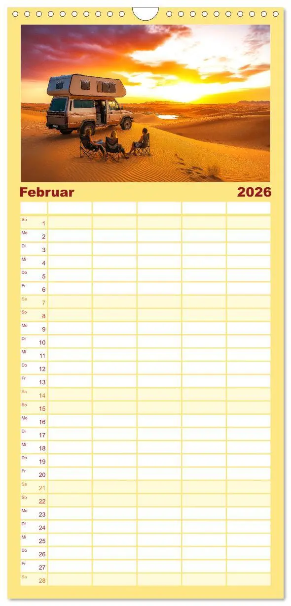 Bild: 9783516489729 | Familienplaner 2026 - Abenteuer Wildcamping - Mit dem Camper um die...