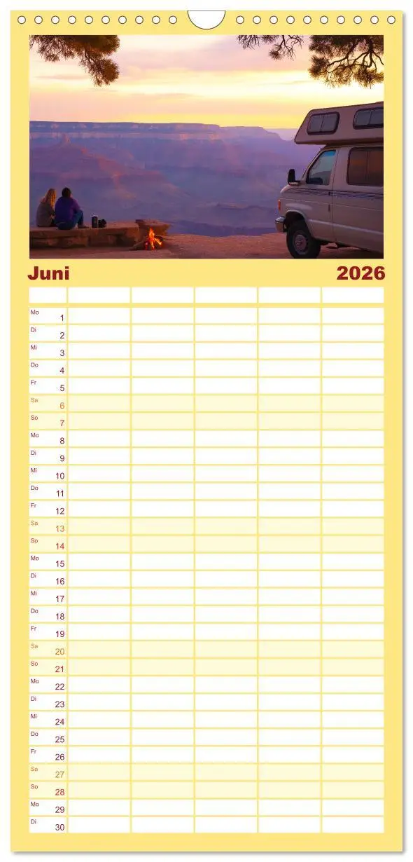 Bild: 9783516489729 | Familienplaner 2026 - Abenteuer Wildcamping - Mit dem Camper um die...