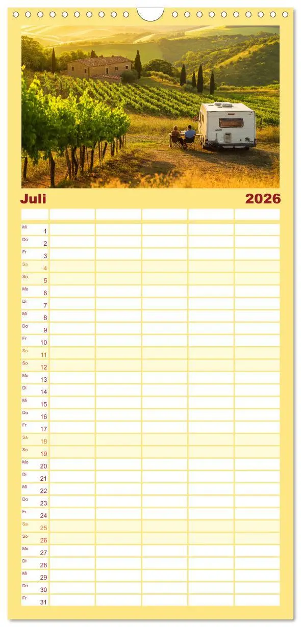 Bild: 9783516489729 | Familienplaner 2026 - Abenteuer Wildcamping - Mit dem Camper um die...