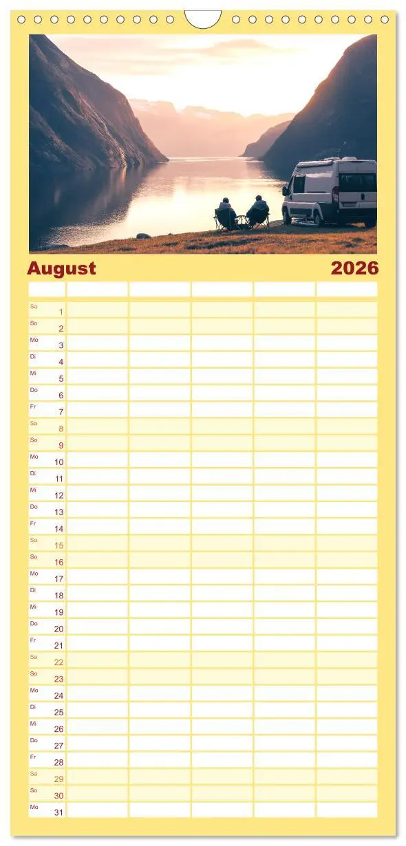 Bild: 9783516489729 | Familienplaner 2026 - Abenteuer Wildcamping - Mit dem Camper um die...