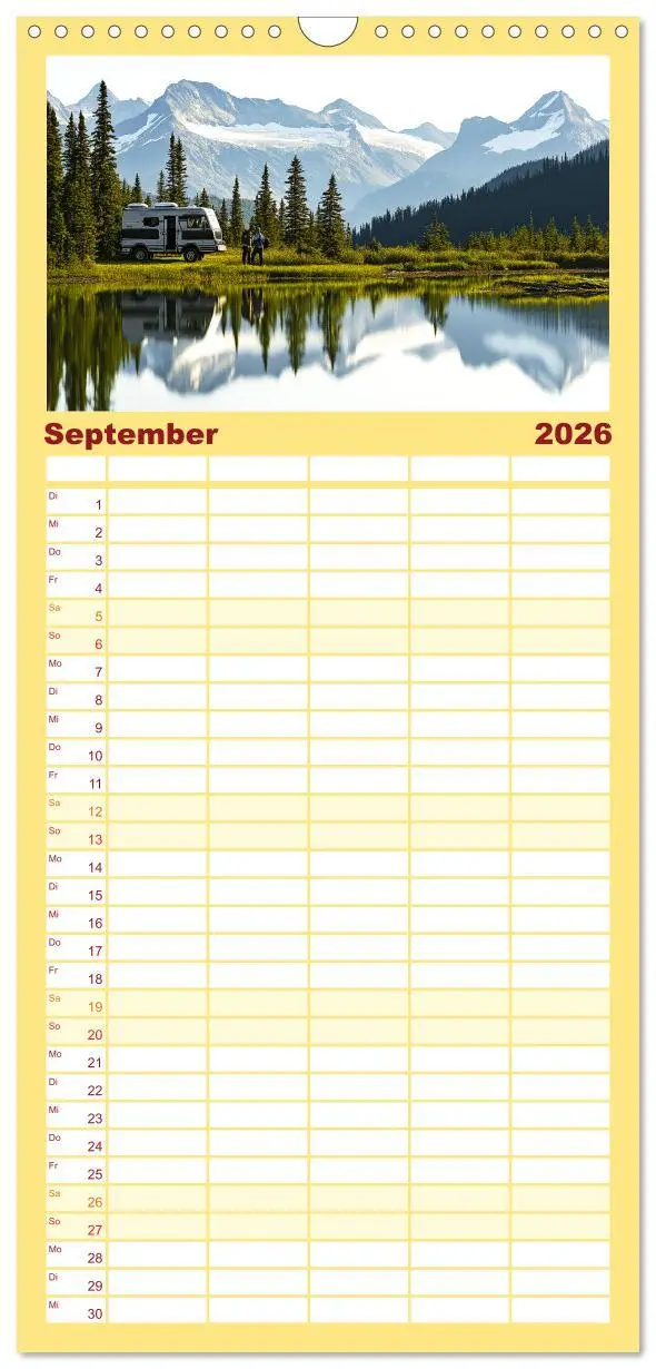 Bild: 9783516489729 | Familienplaner 2026 - Abenteuer Wildcamping - Mit dem Camper um die...