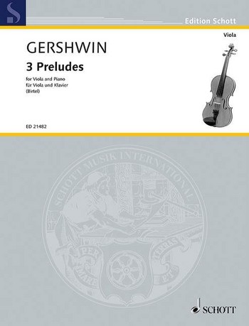 Cover: 9790001189729 | 3 Preludes - Viola | George Gershwin | Buch | 2013 | Schott Music