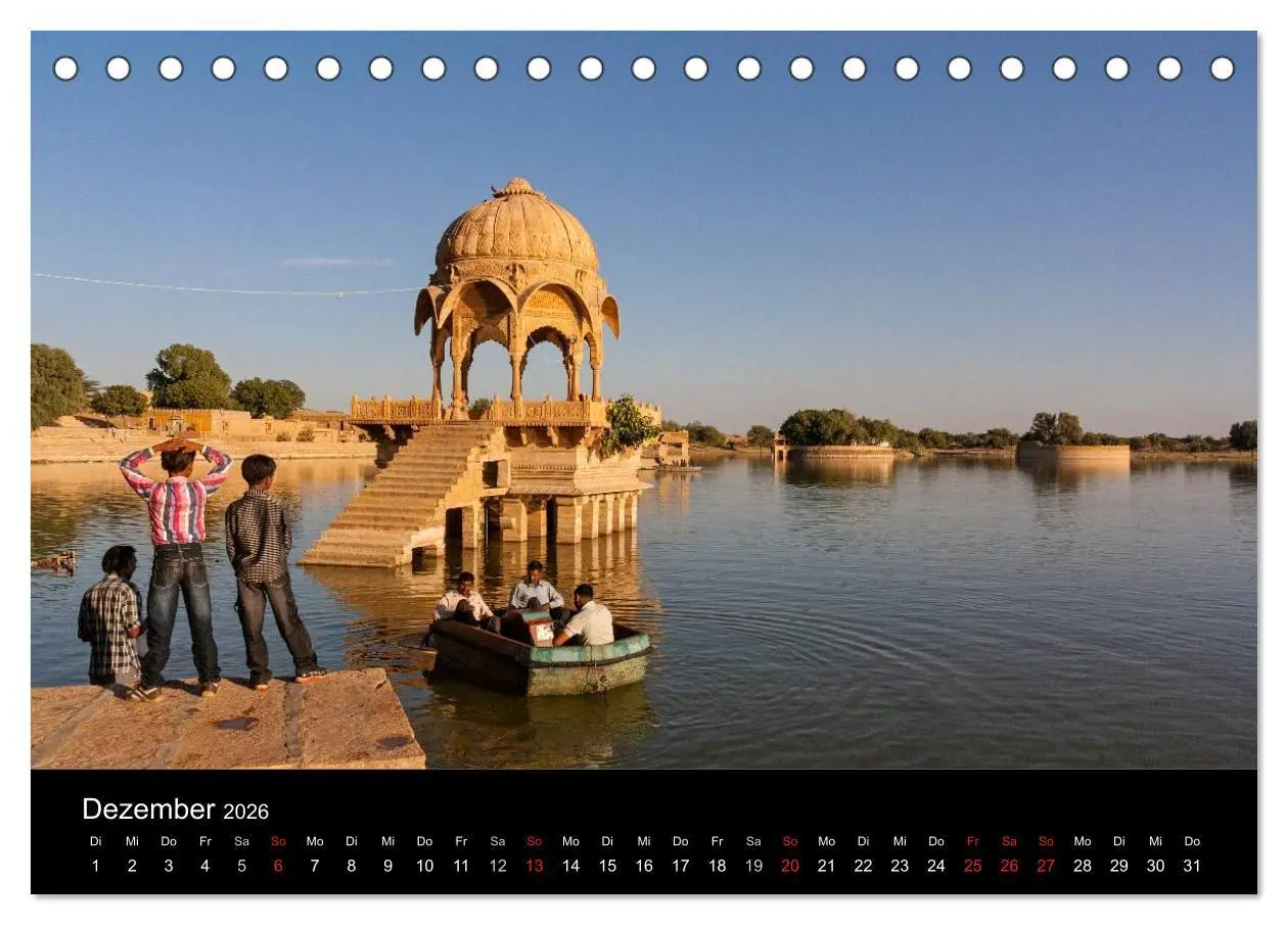 Bild: 9783516239829 | Indien, vom Taj Mahal zur Wüste Thar (Tischkalender 2026 DIN A5...