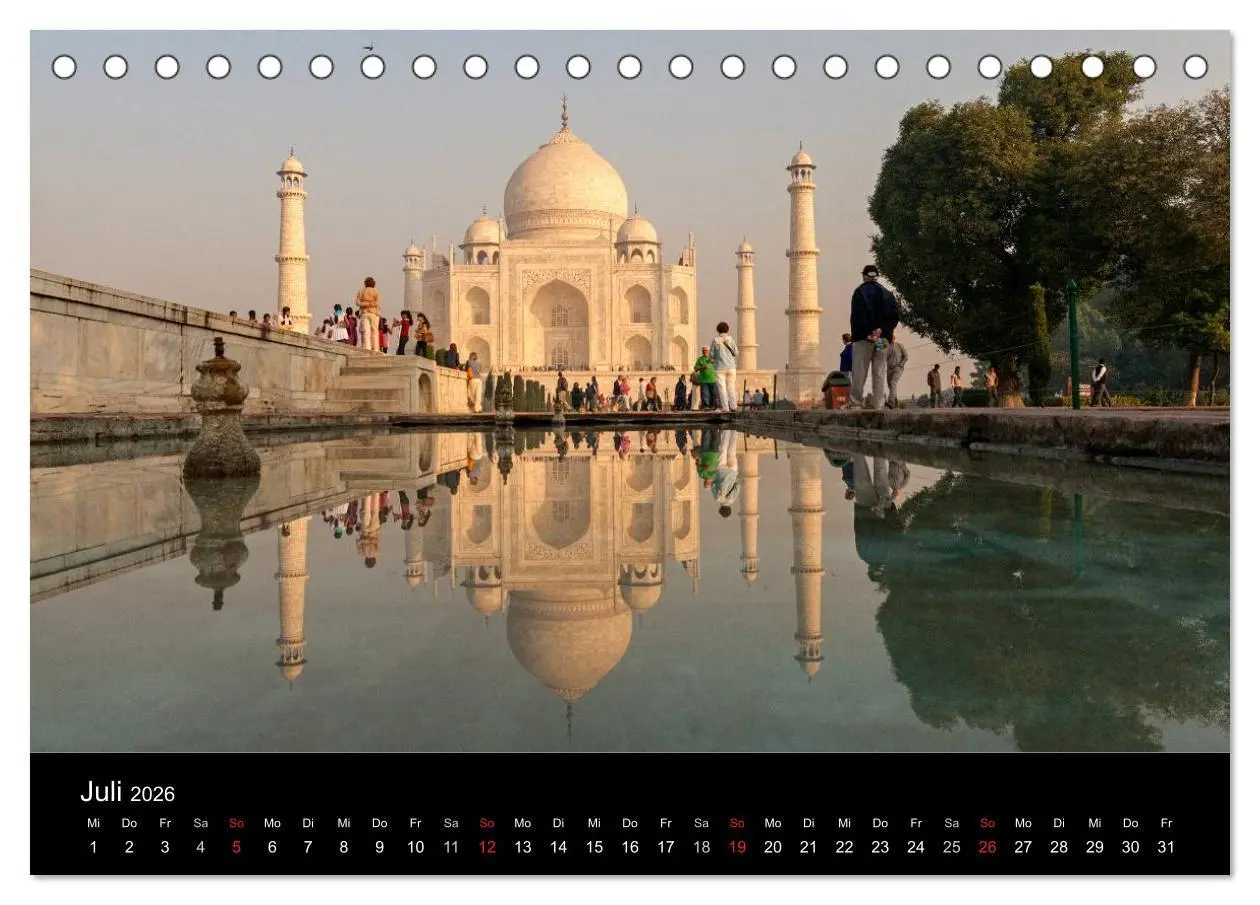 Bild: 9783516239829 | Indien, vom Taj Mahal zur Wüste Thar (Tischkalender 2026 DIN A5...