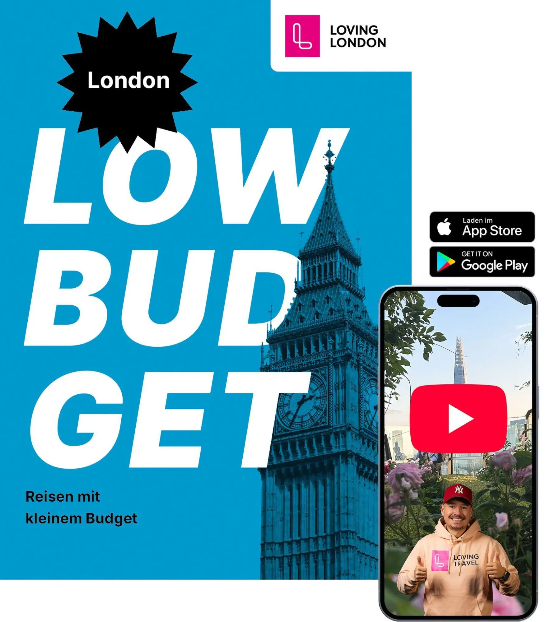 Cover: 9783982609829 | Reiseführer London LOW BUDGET | Melting Elements Gmbh | Taschenbuch
