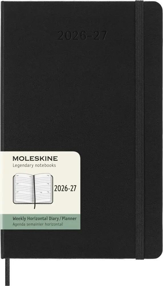 Cover: 8056999279929 | Moleskine 18 Monate Wochenkalender 2026/2027, L/A5, 1 Wo = 2...