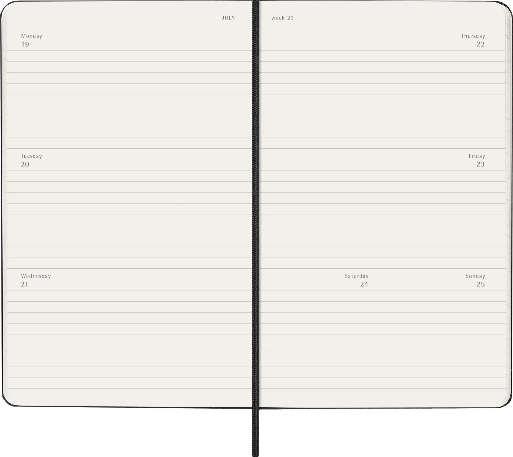 Bild: 8056999279929 | Moleskine 18 Monate Wochenkalender 2026/2027, L/A5, 1 Wo = 2...