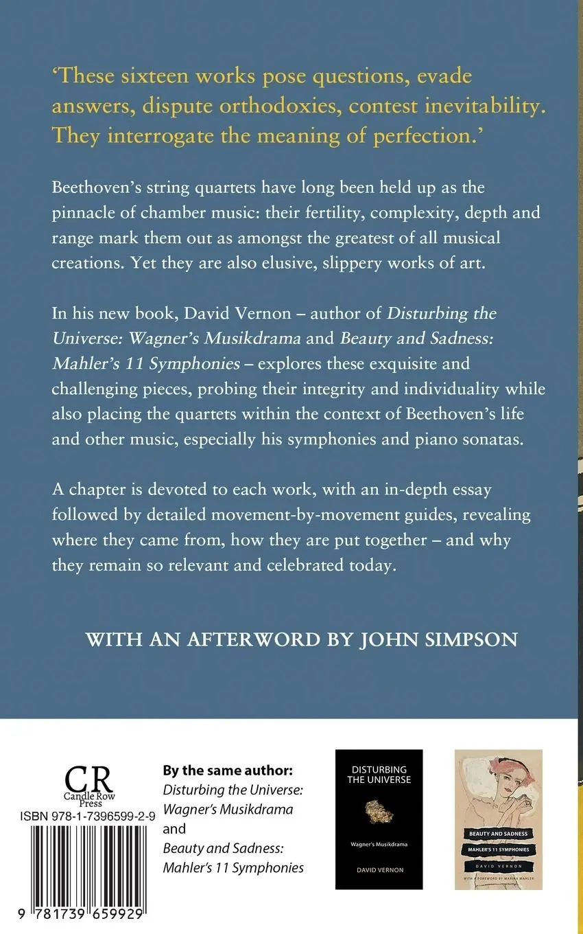 Rückseite: 9781739659929 | Beethoven | The String Quartets | David Vernon | Taschenbuch | 2023