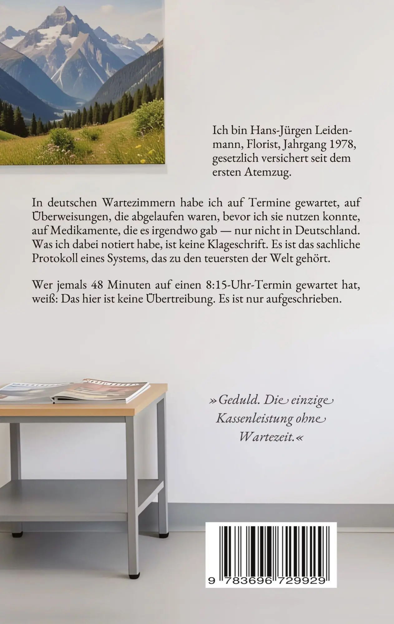 Rückseite: 9783696729929 | Wartezimmer der Ewigkeit | Hans-Jürgen Leidenmann | Taschenbuch | 2026