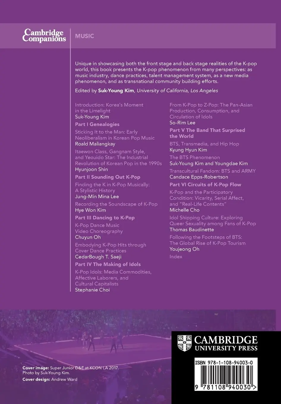 Rückseite: 9781108940030 | The Cambridge Companion to K-Pop | Suk-Young Kim | Taschenbuch | 2023