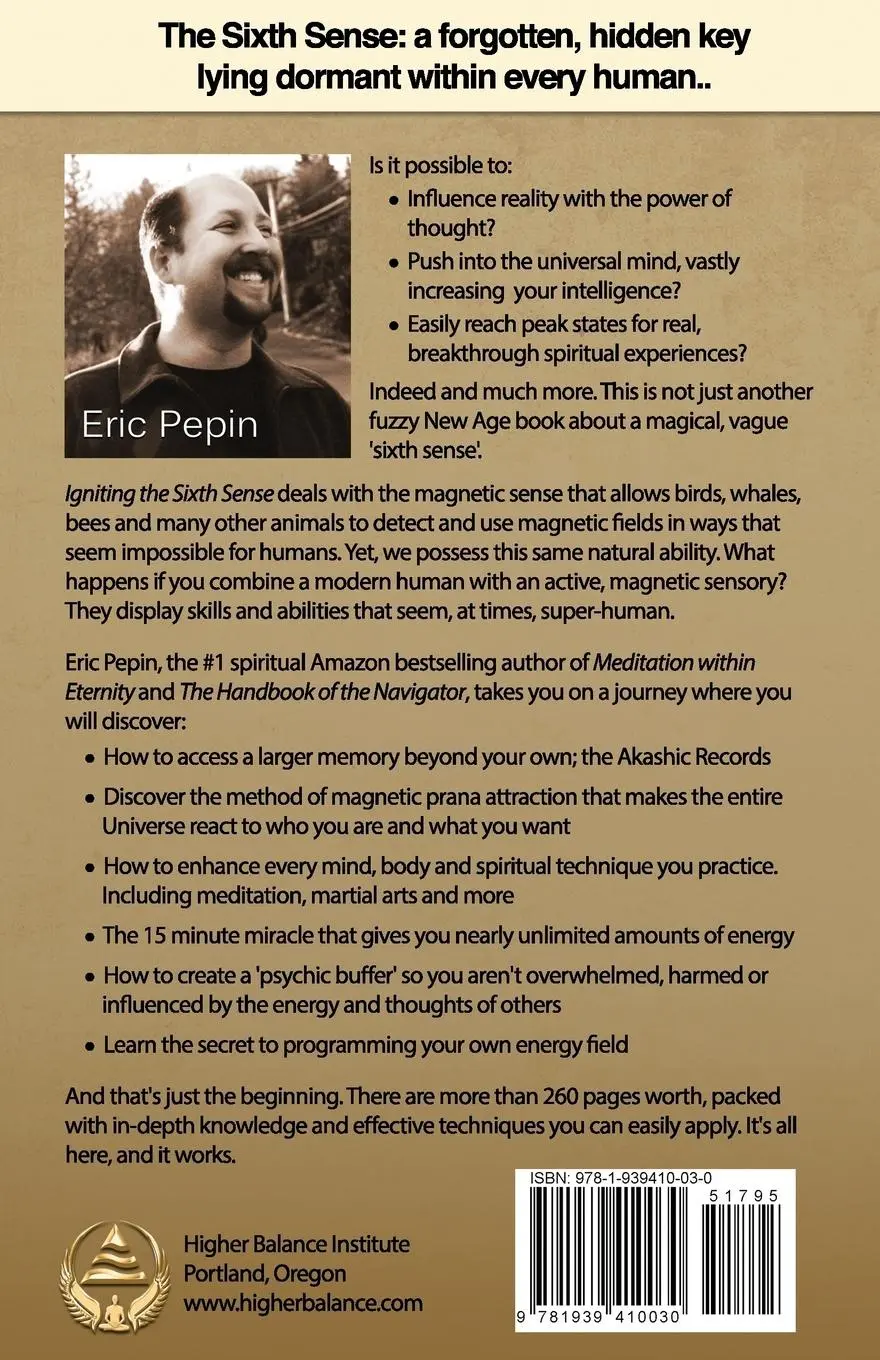 Rückseite: 9781939410030 | Igniting the Sixth Sense | Eric Pepin | Taschenbuch | Englisch | 2013