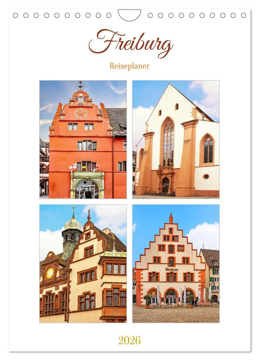 Cover: 9783516310030 | Freiburg - Reiseplaner (Wandkalender 2026 DIN A4 hoch), CALVENDO...