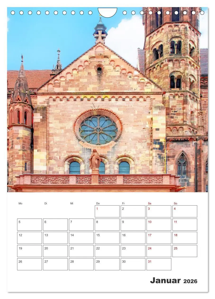 Bild: 9783516310030 | Freiburg - Reiseplaner (Wandkalender 2026 DIN A4 hoch), CALVENDO...