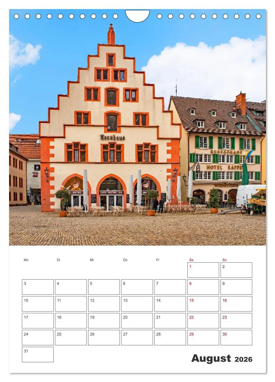 Bild: 9783516310030 | Freiburg - Reiseplaner (Wandkalender 2026 DIN A4 hoch), CALVENDO...