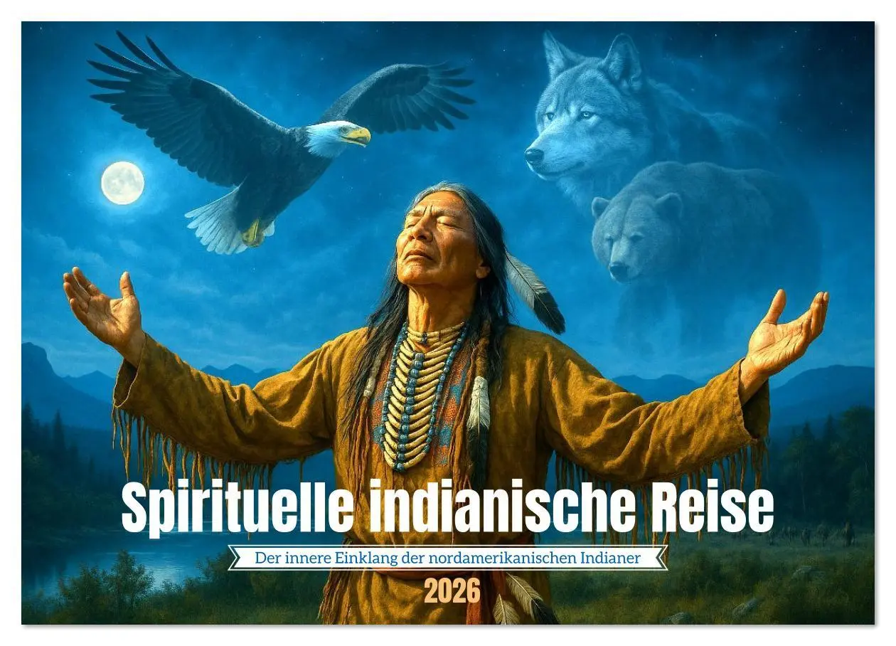 Cover: 9783516620030 | Spirituelle indianische Reise (Wandkalender 2026 DIN A2 quer),...