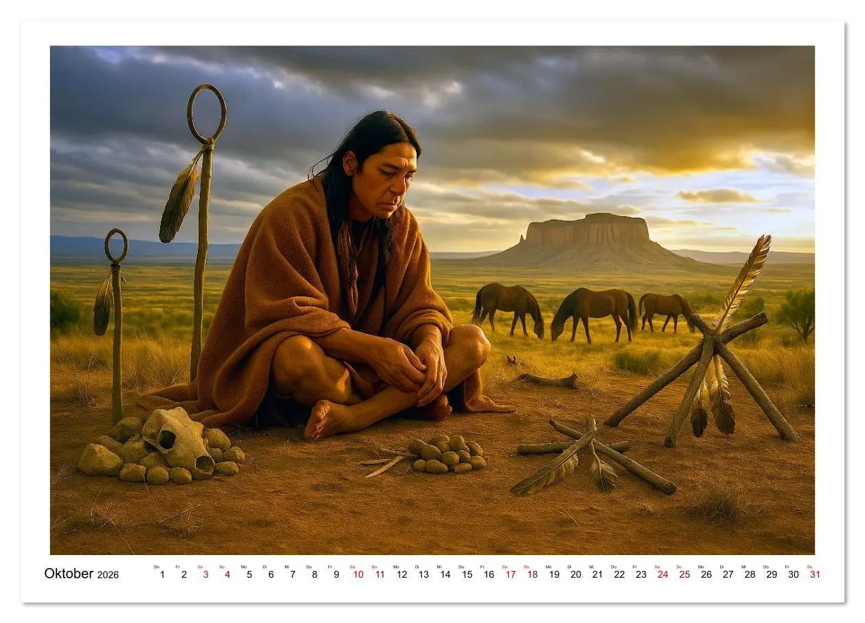Bild: 9783516620030 | Spirituelle indianische Reise (Wandkalender 2026 DIN A2 quer),...