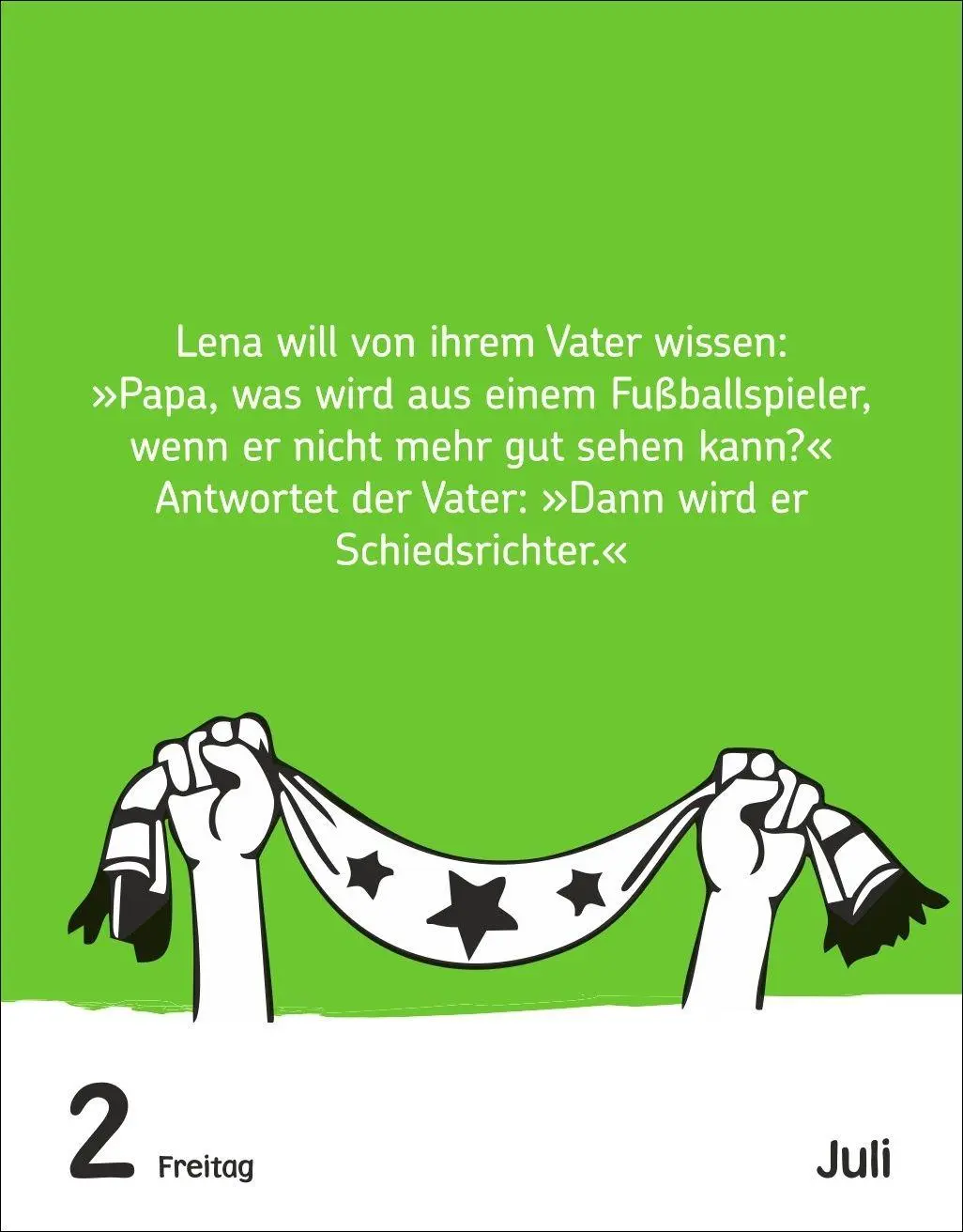 Bild: 9783840040030 | Fußballspaß für Kids Tagesabreißkalender 2027 - Witze, lustige...