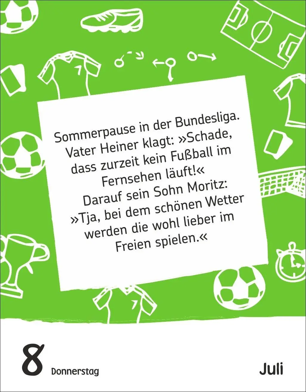 Bild: 9783840040030 | Fußballspaß für Kids Tagesabreißkalender 2027 - Witze, lustige...