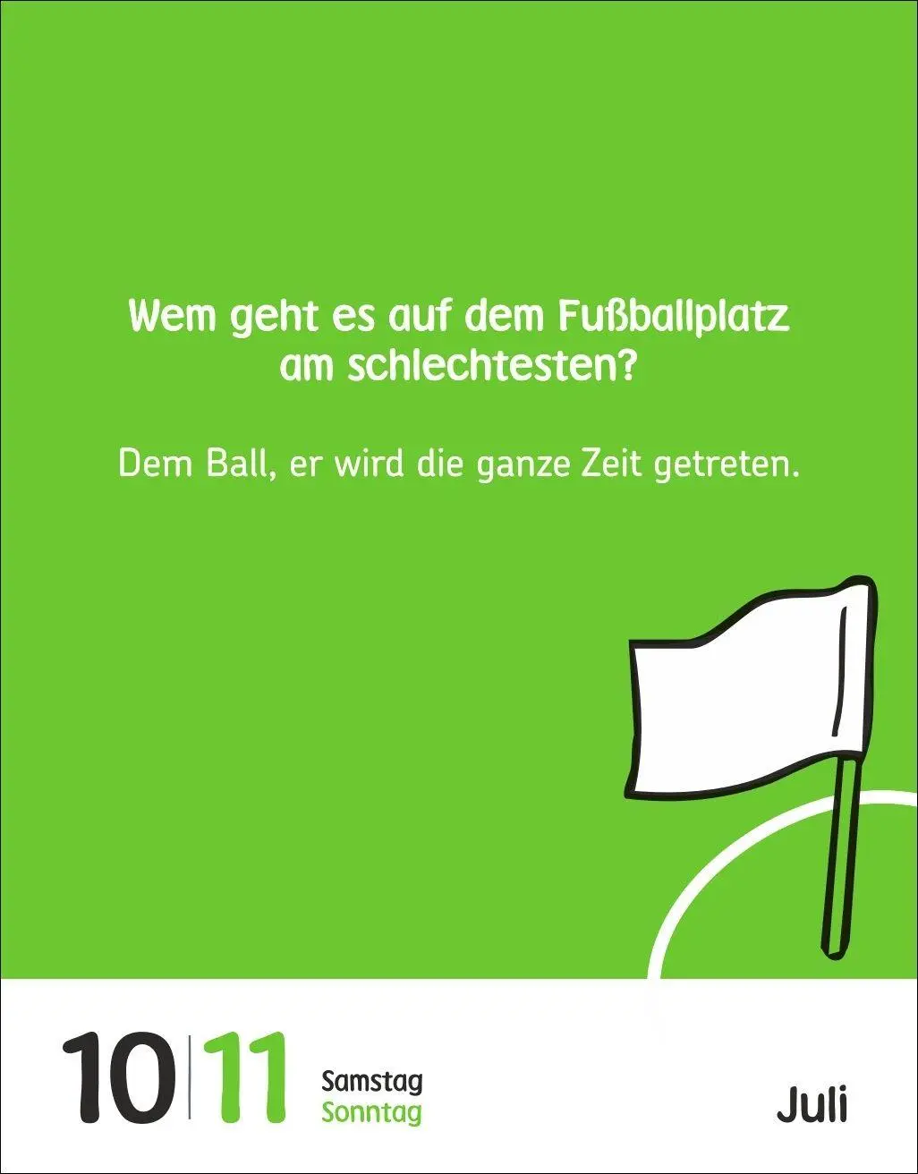 Bild: 9783840040030 | Fußballspaß für Kids Tagesabreißkalender 2027 - Witze, lustige...