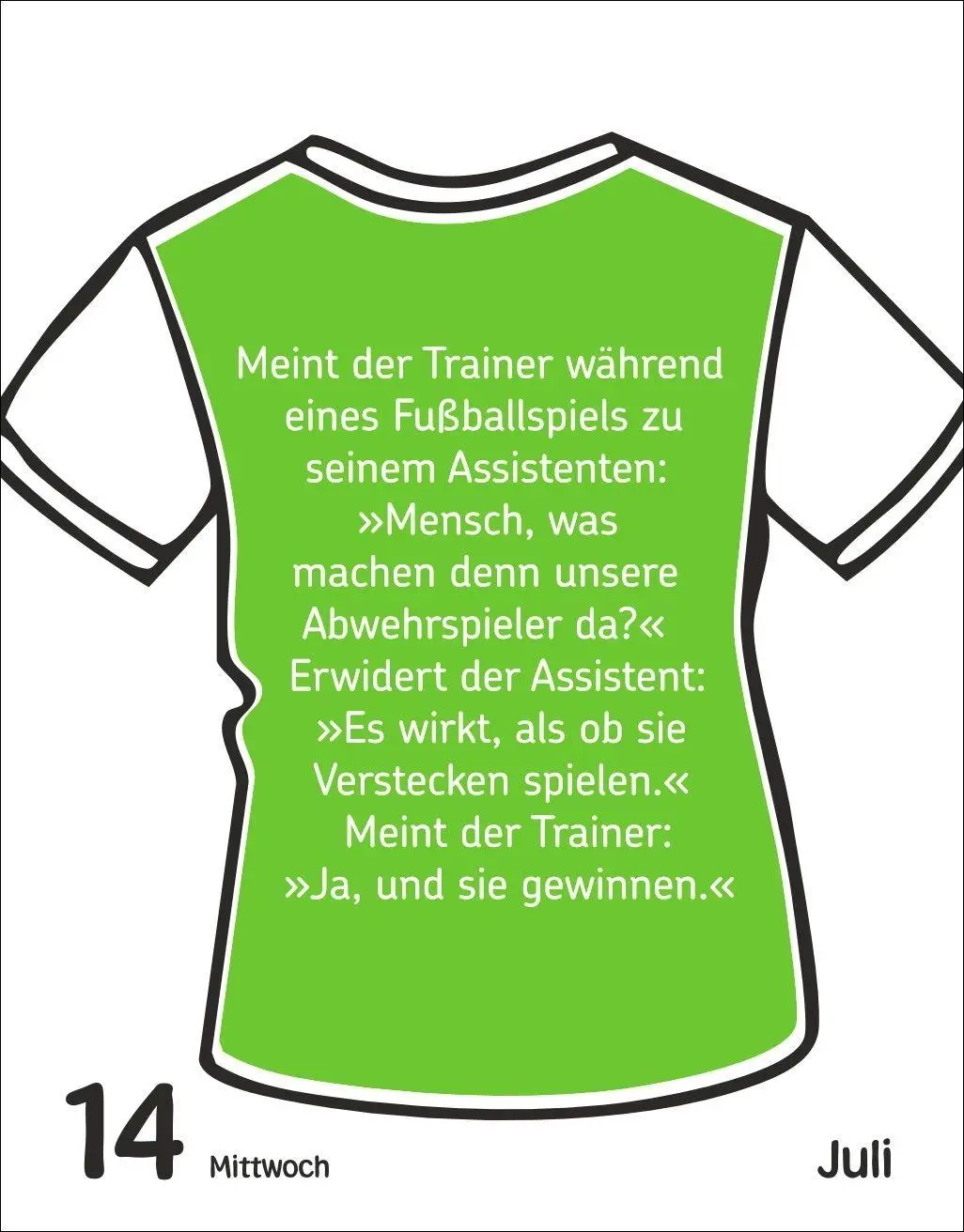 Bild: 9783840040030 | Fußballspaß für Kids Tagesabreißkalender 2027 - Witze, lustige...
