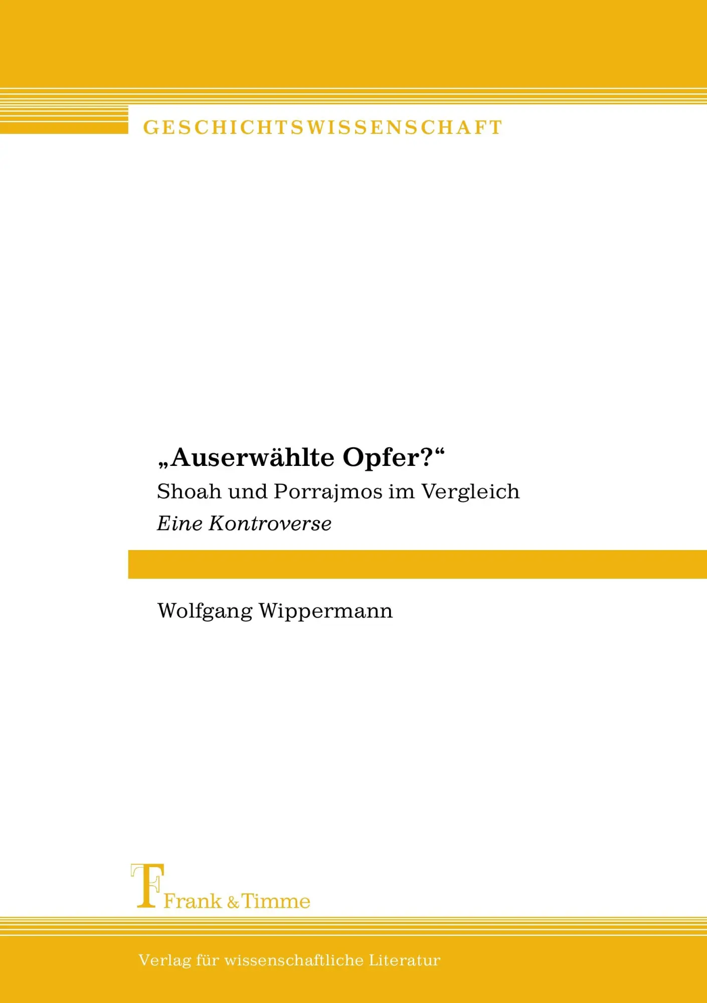 Cover: 9783865960030 | "Auserwählte Opfer?" | Wolfgang Wippermann | Taschenbuch | 174 S.