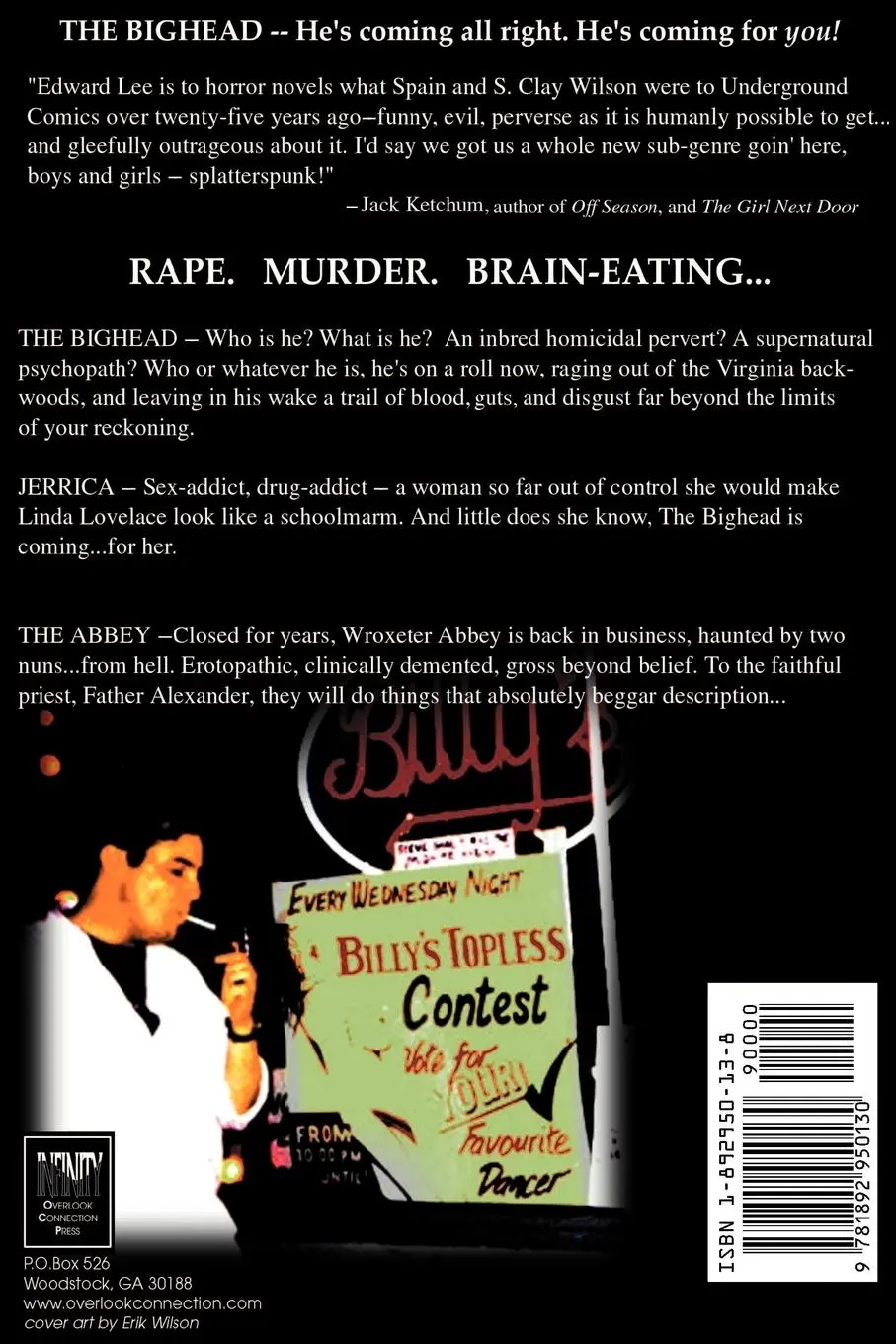 Rückseite: 9781892950130 | The Bighead | Edward Lee | Taschenbuch | Kartoniert / Broschiert