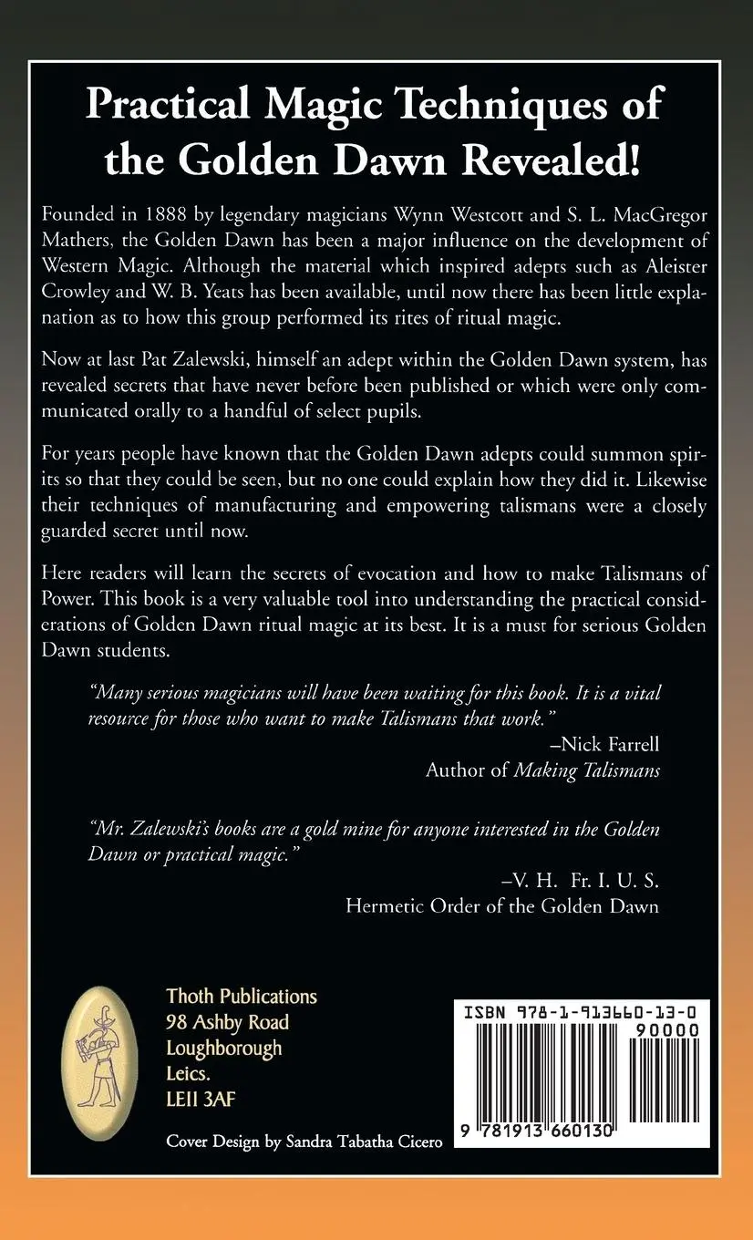 Rückseite: 9781913660130 | Talismans &amp; Evocations of the Golden Dawn | Pat Zalewski | Buch | 2002