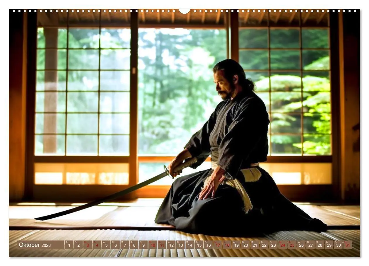 Bild: 9783457520130 | Samurai - ein Leben in Meditation (Wandkalender 2026 DIN A2 quer),...