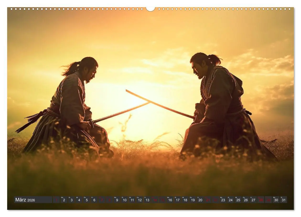Bild: 9783457520130 | Samurai - ein Leben in Meditation (Wandkalender 2026 DIN A2 quer),...