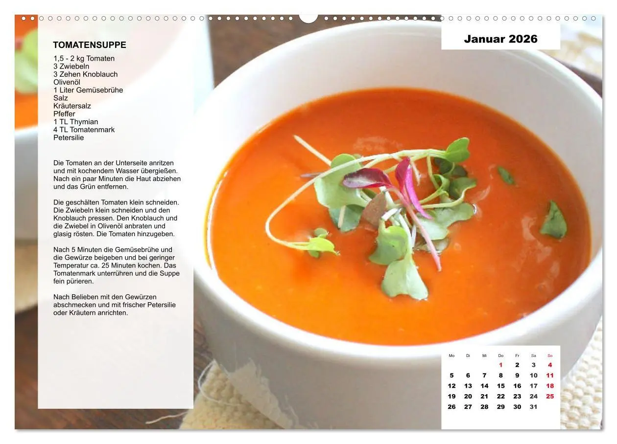 Bild: 9783457760130 | Aus der Suppenküche. Küchenkalender mit tollen Rezepten...