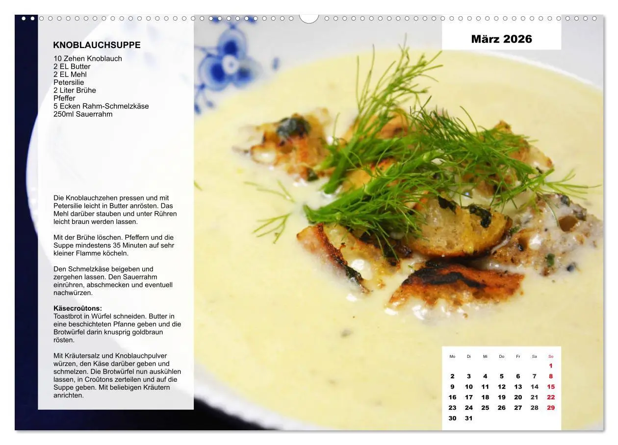 Bild: 9783457760130 | Aus der Suppenküche. Küchenkalender mit tollen Rezepten...