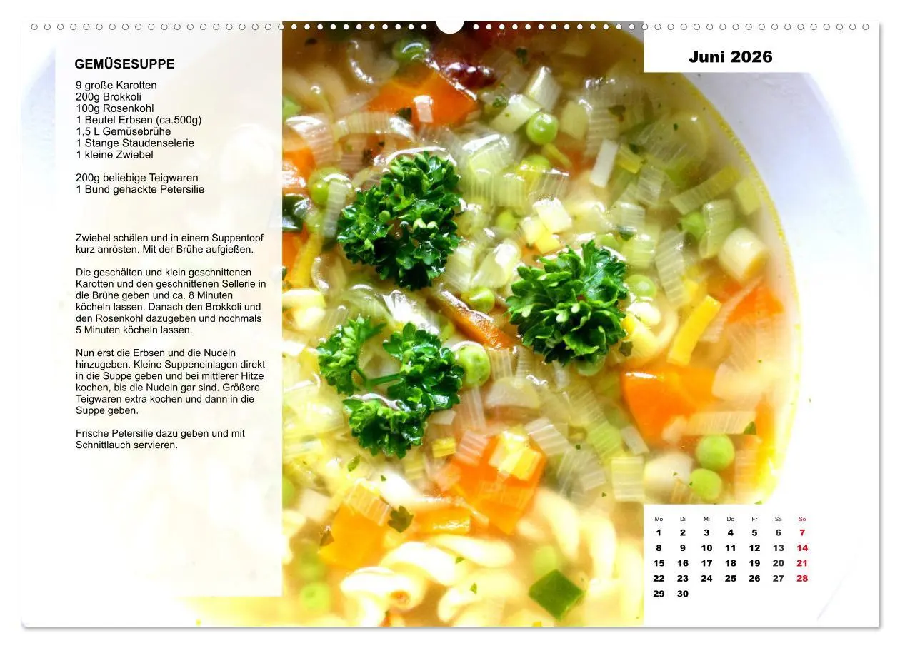 Bild: 9783457760130 | Aus der Suppenküche. Küchenkalender mit tollen Rezepten...