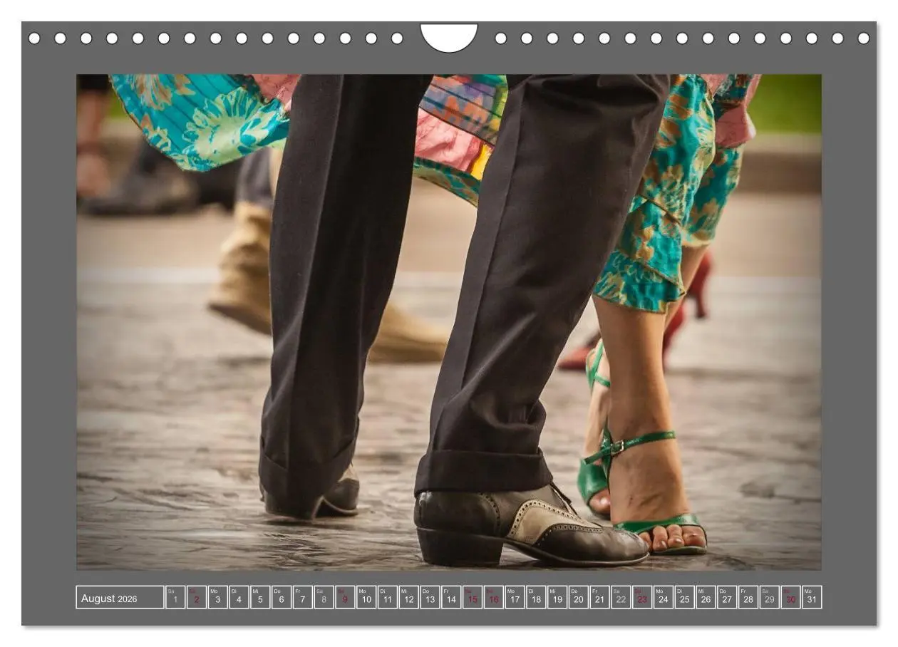 Bild: 9783516160130 | Tango feet (Wandkalender 2026 DIN A4 quer), CALVENDO Monatskalender