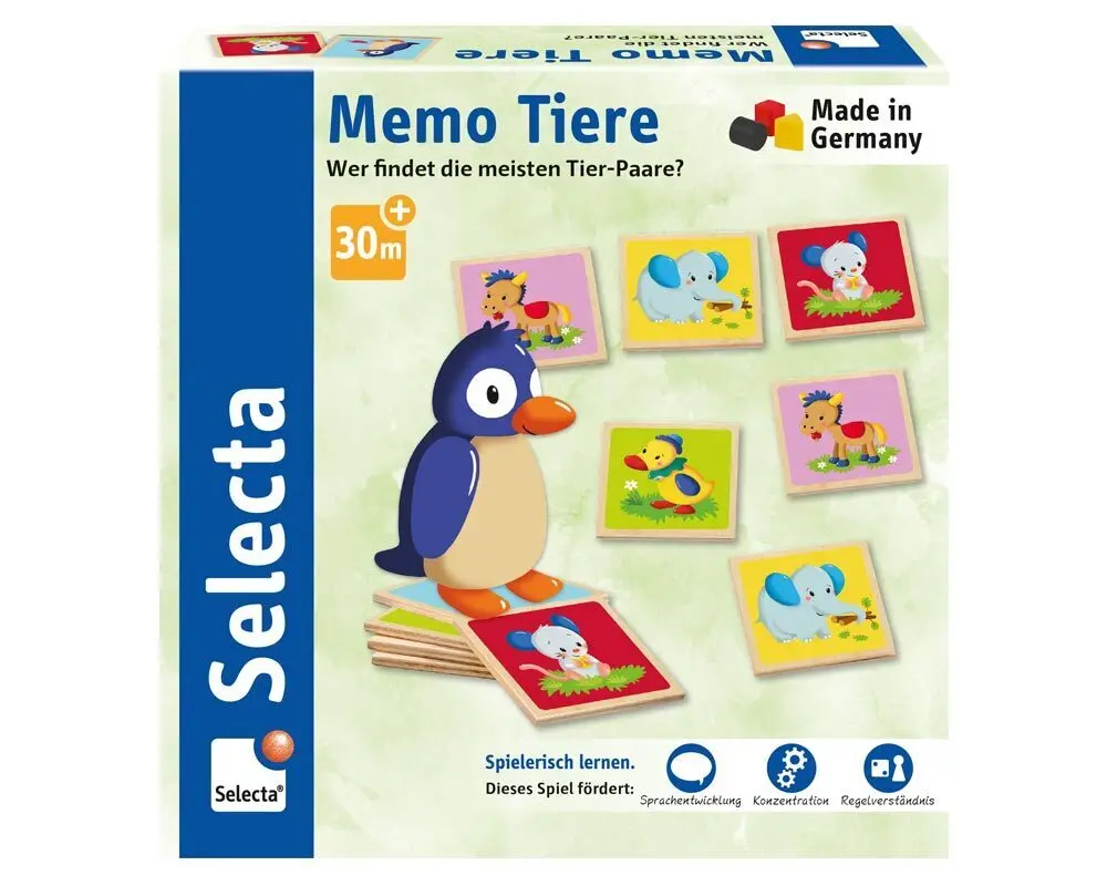 Cover: 4060848630230 | Memo Tiere (Kinderspiel) | Spiel | In Spielebox (FS 03) | 63023 | 2022