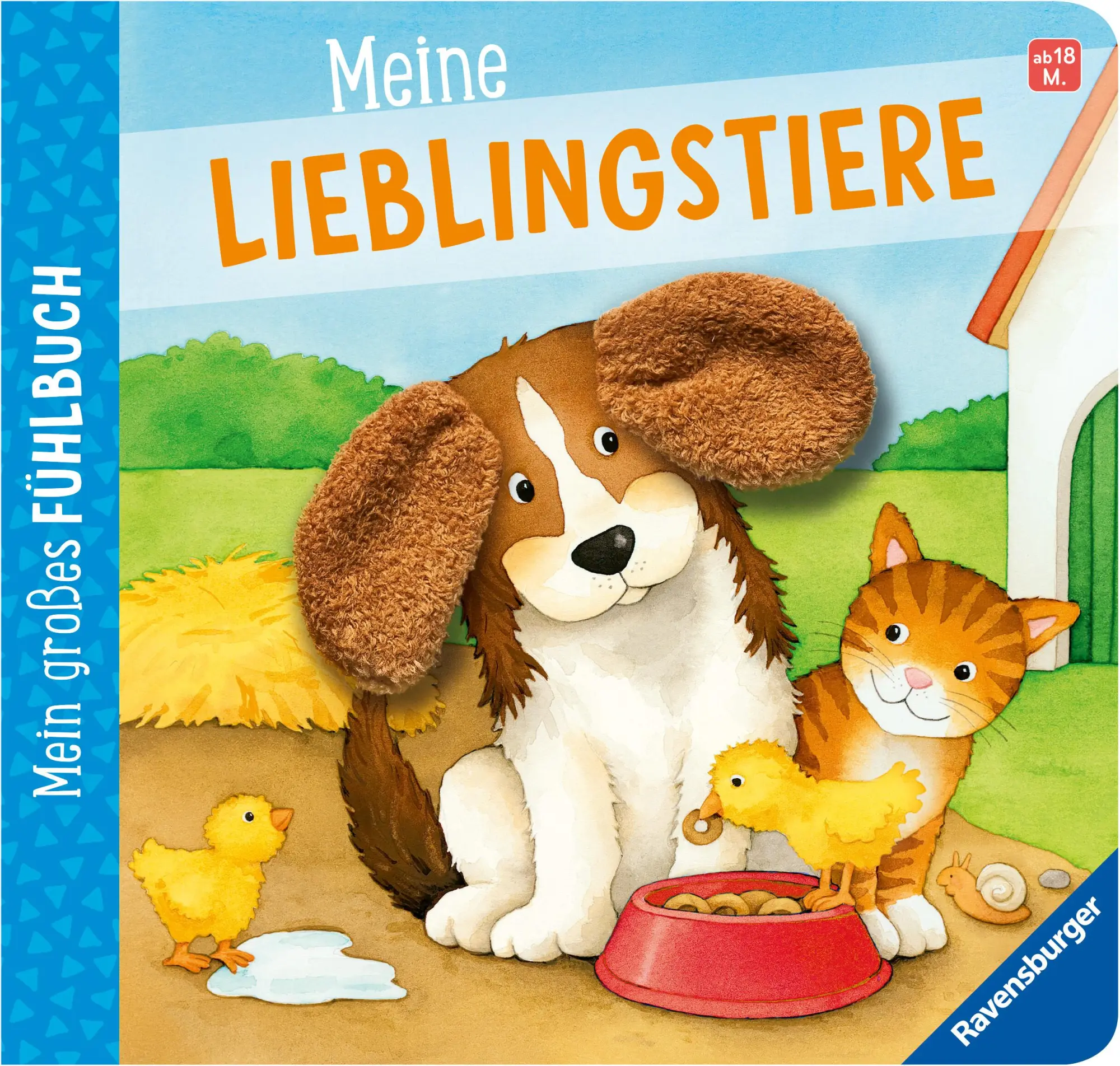 Cover: 9783473420230 | Mein großes Fühlbuch: Meine Lieblingstiere, Spielbuch ab 18...