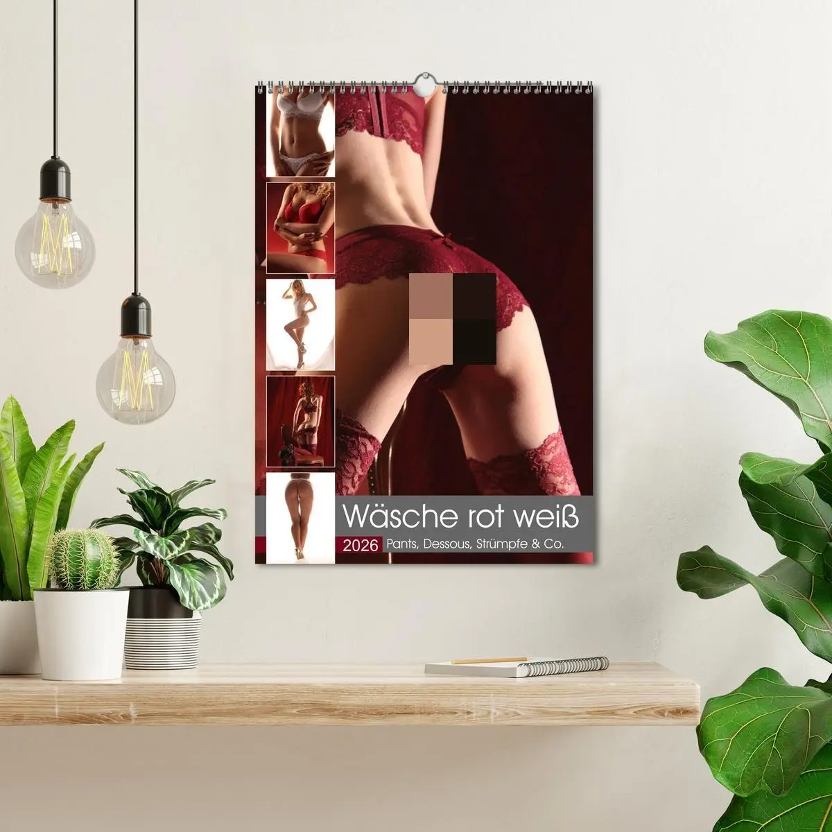 Bild: 9783516390230 | Wäsche rot weiß (Wandkalender 2026 DIN A3 hoch), CALVENDO...